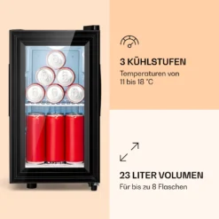 Brooklyn 23 Slim Kühlschrank LED Kunststoff-Einsatz Glastür -Weinkühlschränke Verkäufe 10039904 de 0003 logo