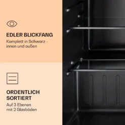 Obsidian Kühlschrank 72 Liter Eisfach Schwarz -Weinkühlschränke Verkäufe 10039911 de 0005 logo