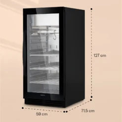 Steakhouse Pro 233 Onyx Fleischreifeschrank 1 Zone 233 L 1-25°C Touch Panorama -Weinkühlschränke Verkäufe 10039936 yy 0008 dimensions