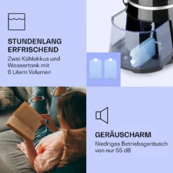 Skyscraper Ice Smart 4-in-1 Luftkühler & Ventilator WiFi 210m³/h Fernbedienung -Weinkühlschränke Verkäufe 10040205 de 0006 logo