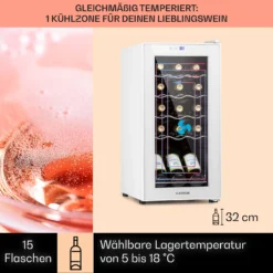 Shiraz 15 Slim Uno Weinkühlschrank 44l Touch-Bedienfeld 5-18°C 10 Shiraz 15 Slim Uno Weinkühlschrank 44l Touch-Bedienfeld 5-18°C -Weinkühlschränke Verkäufe 10040214 de 0003 usp