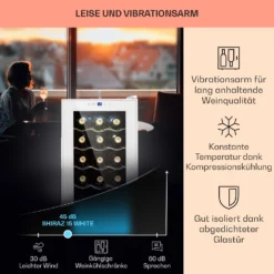 Shiraz 15 Slim Uno Weinkühlschrank 44l Touch-Bedienfeld 5-18°C 11 Shiraz 15 Slim Uno Weinkühlschrank 44l Touch-Bedienfeld 5-18°C -Weinkühlschränke Verkäufe 10040214 de 0004 usp