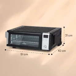 Vita-Crisp Heißluftfritteuse 1700W 10L 8 Funktionen Platzsparend -Weinkühlschränke Verkäufe 10040223 yy 0007 dimensions
