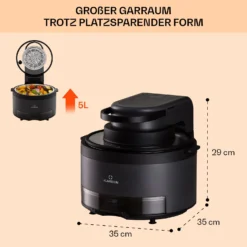 Vendure Heißluftfritteuse Mit Dampffunktion 1250W 5 Liter 6 Programme 13 Vendure Heißluftfritteuse Mit Dampffunktion 1250W 5 Liter 6 Programme -Weinkühlschränke Verkäufe 10040278 de 0007 usp