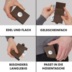 ZNAP Airtag Wallet 8 Karten Münzfach 9x1,5x6 Cm (BxHxT) RFID-Schutz -Weinkühlschränke Verkäufe 10040311 de 0005 logo