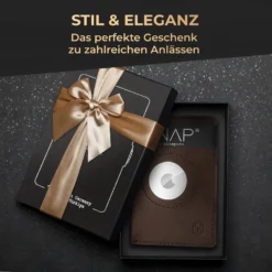ZNAP Airtag Wallet 8 Karten Münzfach 9x1,5x6 Cm (BxHxT) RFID-Schutz -Weinkühlschränke Verkäufe 10040311 de 0008 usp