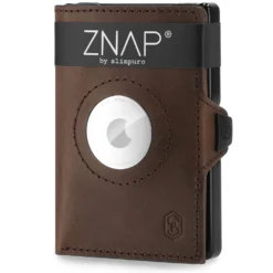 ZNAP Airtag Wallet 8 Karten Münzfach 9x1,5x6 Cm (BxHxT) RFID-Schutz