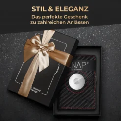 ZNAP Airtag Wallet 12 Karten Münzfach 9x1,8x6 Cm (BxHxT) RFID-Schutz -Weinkühlschränke Verkäufe 10040313 de 0008 usp