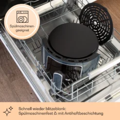 Crisp-Pro Heißluftfritteuse Air Fryer 1400W 3,5 Ltr 8 Programme Timer -Weinkühlschränke Verkäufe 10040701 de 0004 logo