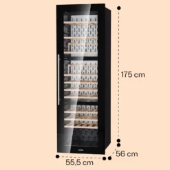 Vinsider 89 Built-In Trio Built-In Weinkühlschrank 5 – 18 °C Touch-Bedienfeld Holzregale -Weinkühlschränke Verkäufe 10040720 yy 0008 dimensions