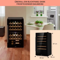 Barossa 29 Duo Weinkühlschrank 29 Fl 80 Ltr 2 Zonen Drucktasten -Weinkühlschränke Verkäufe 10041124 de 0006 usp