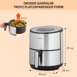 Klarstein Crisp-Pro 4,3L Air Fry Stainless Steel -Weinkühlschränke Verkäufe 10041145 de 0006 logo