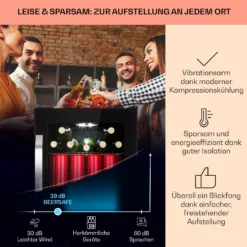 Beersafe 70 Birra Edition Kühlschrank 70 Liter 3 Böden Glas Edelstahl -Weinkühlschränke Verkäufe 10041178 de 0003 usp