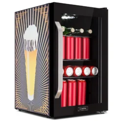 Beersafe 70 Birra Edition Kühlschrank 70 Liter 3 Böden Glas Edelstahl