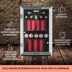 Beersafe 70 Craft Beer Edition Kühlschrank 70 Liter Glastür Edelstahl -Weinkühlschränke Verkäufe 10041181 de 0006 usp