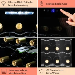 Barolo 12 Uno Weinkühlschrank 37 Ltr 12 Flaschen 11-18°C SingleZone -Weinkühlschränke Verkäufe 10041205 de 0005 usp