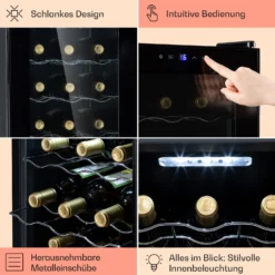 Barolo 15 Uno Weinkühlschrank 48 Ltr 15 Flaschen 11-18°C SingleZone -Weinkühlschränke Verkäufe 10041207 de 0005 usp