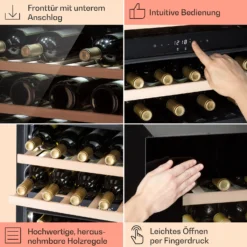 Rhône 25 Duo Weinkühlschrank Kompression 2 Zonen 75 Ltr / 25 Flaschen -Weinkühlschränke Verkäufe 10041239 de 0005 usp