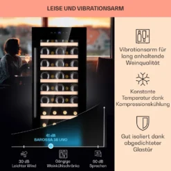 Barossa 38 Uno Weinkühlschrank 1 Zone 94 Ltr 38 Fl Touch-Display 12 Barossa 38 Uno Weinkühlschrank 1 Zone 94 Ltr 38 Fl Touch-Display -Weinkühlschränke Verkäufe 10041306 de 0004 usp