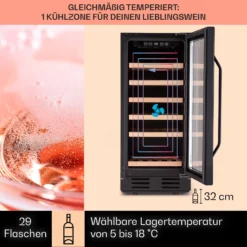 Vinovilla 29 Built-In Weinkühlschrank 81 L / 29 Fl. 1 Zone Glastür Edelstahl -Weinkühlschränke Verkäufe 10041309 de 0003 logo