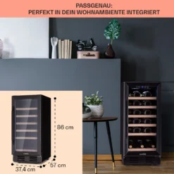 Vinovilla 29 Built-In Weinkühlschrank 81 L / 29 Fl. 1 Zone Glastür Edelstahl -Weinkühlschränke Verkäufe 10041309 de 0006 logo
