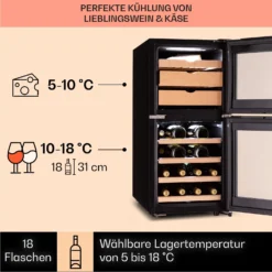 El Dorado 89 Käse & Weinkühlschrank 2 Zonen Touch 89L LED -Weinkühlschränke Verkäufe 10041310 de 0004 logo