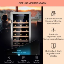 Vinamour 38 Uno Weinkühlschrank -Weinkühlschränke Verkäufe 10041312 de 0004 logo