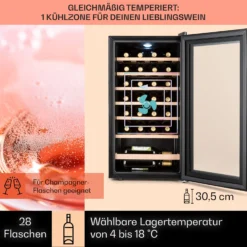 Barossa 29 Uno Weinkühlschrank 1 Zone 88 Ltr / 28 Fl Touch-Display -Weinkühlschränke Verkäufe 10041397 de 0003 usp