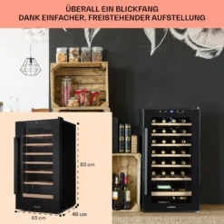 Barossa 29 Uno Weinkühlschrank 1 Zone 88 Ltr / 28 Fl Touch-Display -Weinkühlschränke Verkäufe 10041397 de 0006 usp
