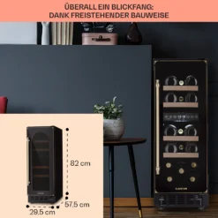 Vinovilla 17 Built-in Duo Vilhelmine Edition Weinkühlschrank 17 Fl. -Weinkühlschränke Verkäufe 10041821 de 0006 usp